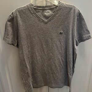 Lacoste v-neck tee size 4